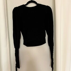 525 America Black Crop Sweater